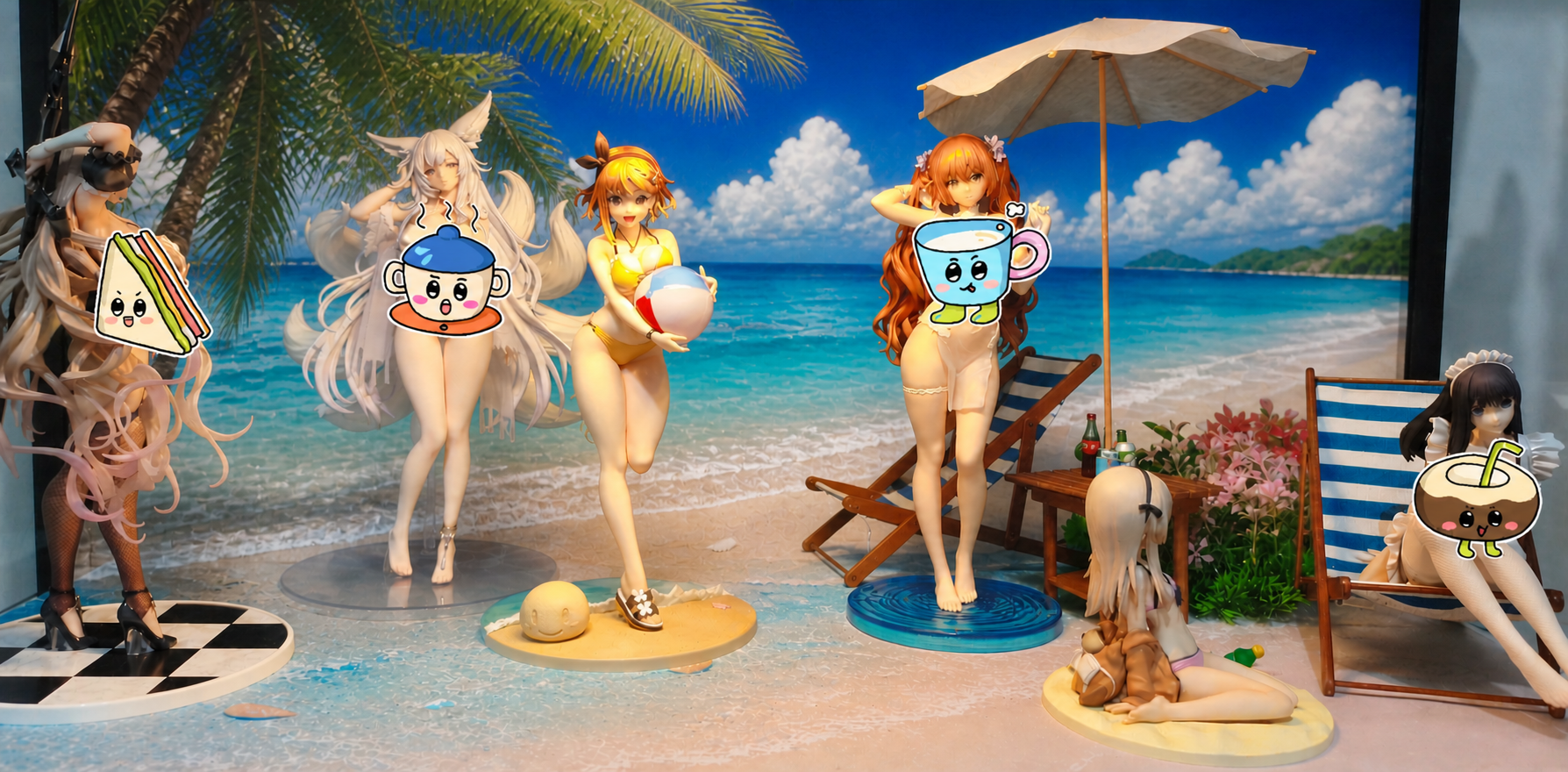 Set scale figure pantai